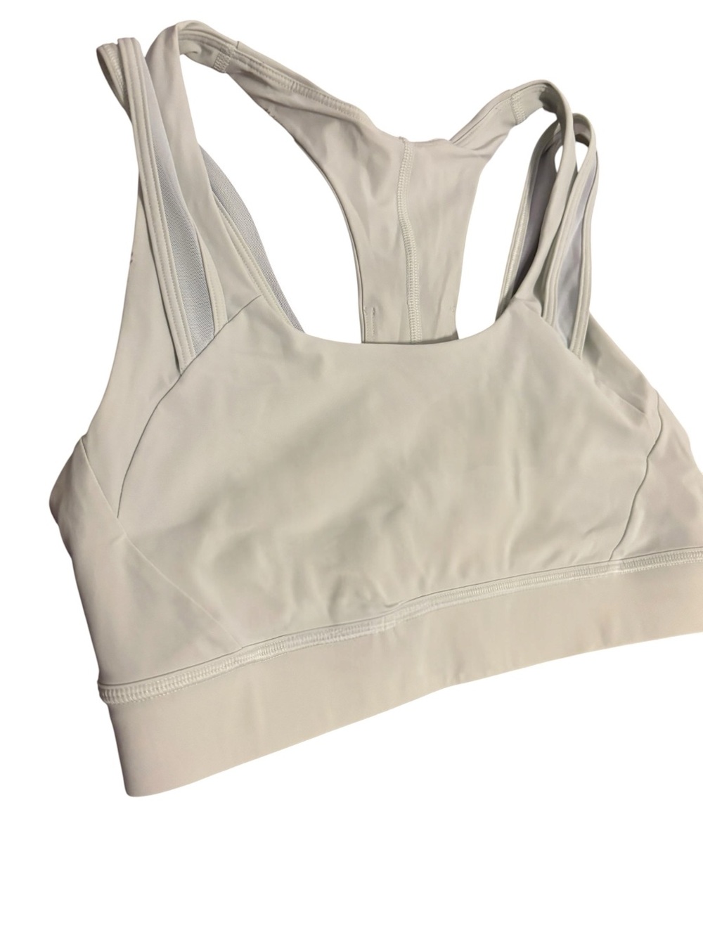 Lululemon Geared to Train Bra Medium Support Springtime Cream Ivory Size 6